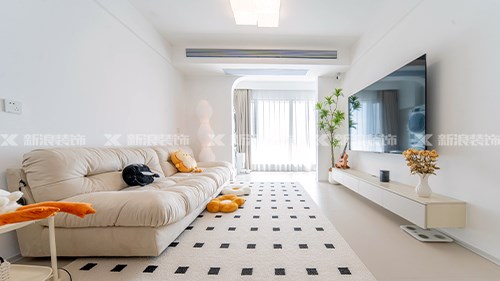 淺試一下奶油風(fēng)，85m²小戶型這樣真的很溫柔|長(zhǎng)沙全屋整裝