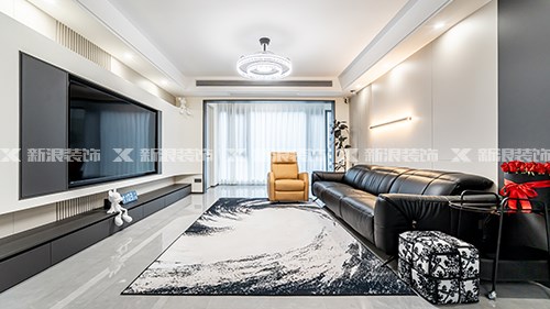 簡約耐看配色，當屬黑白棕！146m²現代實景|長沙全屋整裝