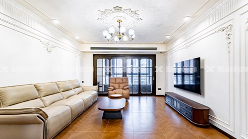 6.6W搞定絕美定制柜 原野綠+胡桃木美到窒息|長(zhǎng)沙全屋整裝