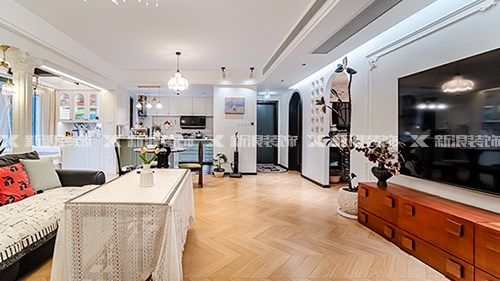 顛覆傳統(tǒng)客餐廚空間，法式浪漫家 超舒適|長沙全屋整裝