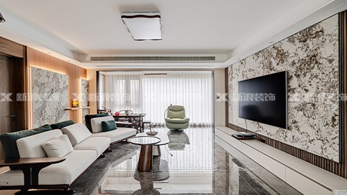 意式輕奢混搭新中式 143㎡龍湖天曜定制|長沙全屋整裝