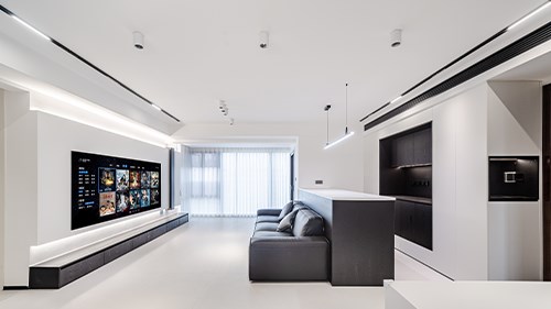 長沙110㎡現代黑白風 滿滿都是高級感|長沙全屋整裝